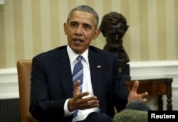 U.S. President Barack Obama speaks about a Supreme Court nominee from the Oval Office of the White House in Washington, Feb. 24, 2016.