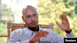 Saif al-Islam,mwanawe kiongozi wa zamani wa Libya Moammar Gadhafi, Julai 30, 2007.