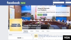 Vietnam government's official Facebook page.