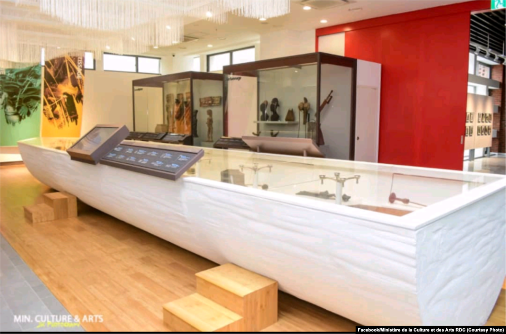 Vitrine moko na Musée national ya sika, na Kinshasa, 22 novembre 2019. (Facebook/Ministère de la Culture et des Arts RDC)