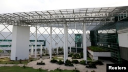 FILE - A general view of the newly-built Islamabad International Airport building during a media tour ahead of its official opening, Pakistan, April 18, 2018. 