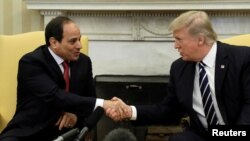 Trump w/ Egyptian President Abdel Fattah al-Sisi