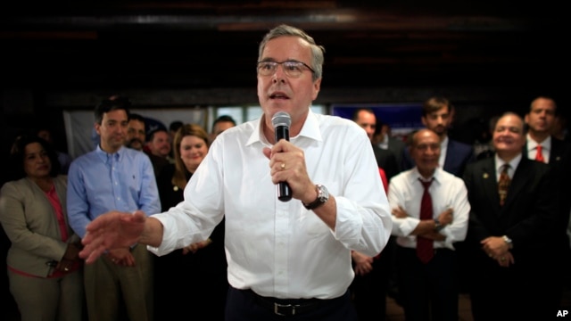 Estos recortes significan que tengo la habilidad de adaptarme, dijo Jeb Bush, en Virginia. 