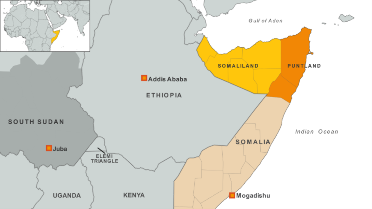 Сомалиленд и Пунтленд. Сомалиленд на карте. Пунтленд на карте.