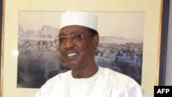 Le président tchadien Idriss Déby à N'djamena, le 24 février 2016.