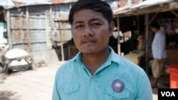 Phouk Prathna, 25, from the opposition Cambodia National Rescue Party (CNRP), will be the commune councilor for Bavet commune, Svay Rieng province, Cambodia, June 27, 2017. (Sun Narin/ VOA Khmer)