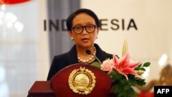 မှတ်တမ်းဓါတ်ပုံ- အင်ဒိုနီးရှား နိုင်ငံခြားရေးဝန်ကြီး Retno Marsudi (ဇန်နဝါရီလ ၁၀ ရက် ၂၀၂၀) 