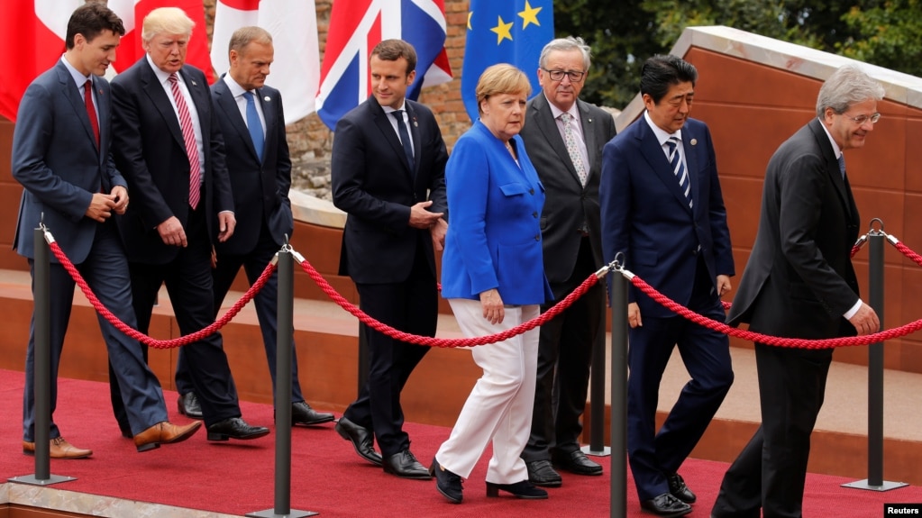 Resultado de imagen para Declaración g7: EE.UU. no se suma a consenso sobre cambio climático