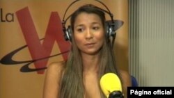 Dania Suárez ofreció una entrevista en la que participaron representantes de la prensa nacional e internacional. [Cortesía: WRadio]