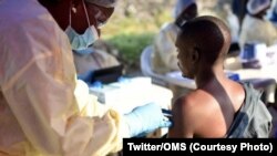 Campagne de vaccination contre Ebola dans le Nord-Kivu, RDC, 20 novembre 2019. (Twitter/OMS)