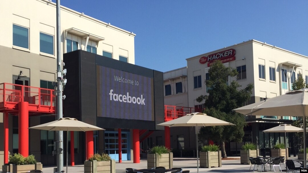 Markas Facebook di Menlo Park, Silicon Valley (VOA/Vina).