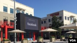 Markas Facebook di Menlo Park, Silicon Valley (VOA/Vina).