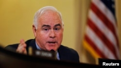FILE - Republican Rep. Patrick Meehan of Pennsylvania is pictured during a House Homeland Security Committee hearing on Capitol Hill in Washington, December 2, 2014.