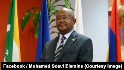 Le ministre comorien des Affaires étrangères, Mohamed Soeuf Elamine, Moroni, Comores, 30 mars 2018. (Facebook/Mohamed Soeuf Elamine)