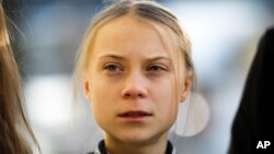 Greta Thunberg (18 tahun), aktivis perubahan iklim dari Swedia 