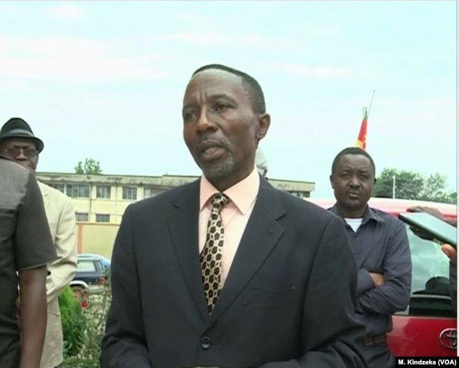 Roland Ngwang, highest secondary education official in the English-speaking northwest region, in Bamenda, May 24, 2019.