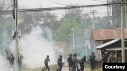 A clash in Yin Mar Pin township, Sagaing Division 