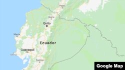 FILE - Map of Ecuador 