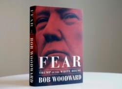 A copy of Bob Woodward's "Fear" is photographed Wednesday, Sept. 5, 2018, in New York. It's not clear whether President Donald Trump has much to fear from "Fear" itself.