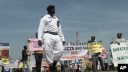 Anti-gay demonstration in Uganda