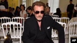 Le chanteur français Johnny Hallyday, Paris, France, 4 juillet 2016.