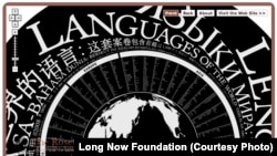 The Long Now's Rosetta Project is a global collaboration of language specialists and native speakers working to build a publicly accessible digital library of human languages.