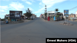 Nyawera, une place très frequentée à Bukavu dessertée, en RDC, le 1er juin. (VOA/Ernest Muhero)