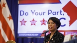 District of Columbia Mayor Muriel Bowser speaks during a news conference, Wednesday, May 27, 2020, in Washington, D.C.