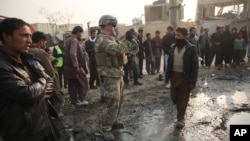 Hiện trường vụ đánh bom tại Kabul, Afghanistan, ngày 5/1/2015.
