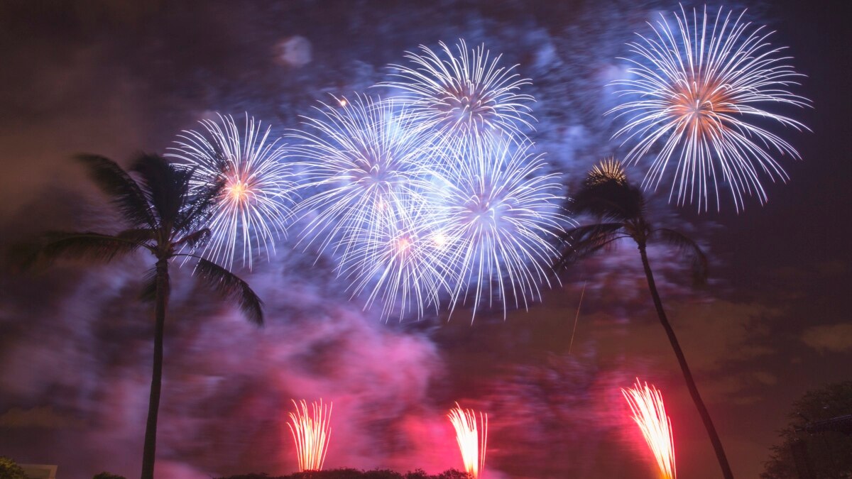 Fireworks Show at Pearl Harbor Caps WWII Event