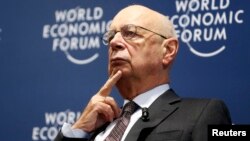 World Economic Forum (WEF) Executive Chairman and founder Klaus Schwab attends a news conference in Cologny, near Geneva, Jan. 13, 2016. 