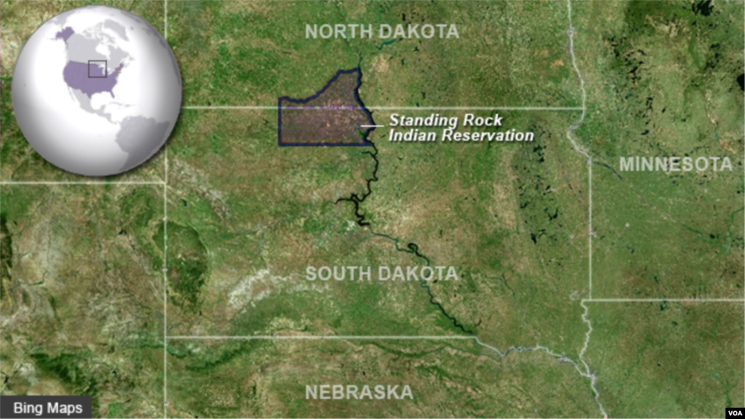 Location of Standing Rock Indian Reservation