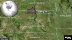 Location of Standing Rock Indian Reservation