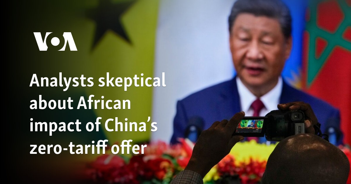 Analysts skeptical about African impact of China’s zero-tariff offer