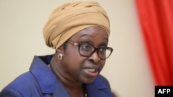 The President and founder of the organisation 'Femmes Africa Solidarite' (Women Africa Solidarity), Bineta Diop, delivers a speech during a regional conference on Women, Peace, Security and Development in the Great Lakes region, June 9, 2013 in Bujumbura.