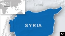 Mapa Sirije