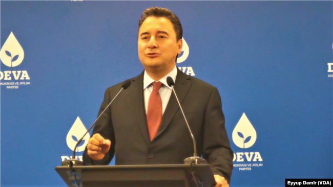 Deva Partisi Genel Başkanı Ali Babacan