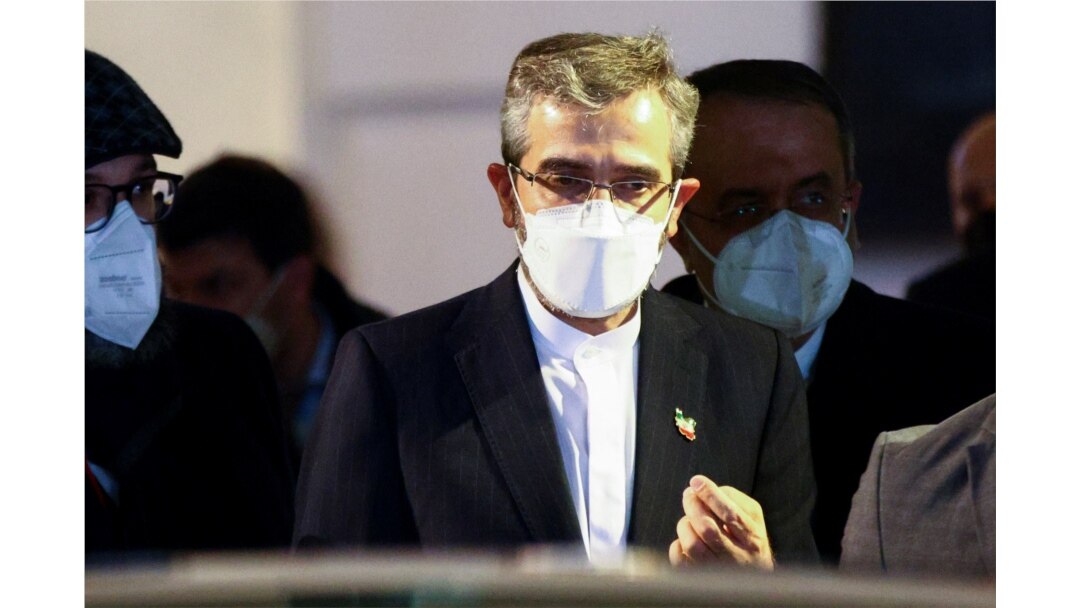 Iran's chief nuclear negotiator Ali Bagheri Kani leaves after a meeting of the Joint Comprehensive Plan of Action (JCPOA) in Vienna, Austria, Nov. 29, 2021.