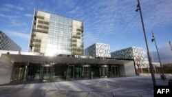 FILE - The building that houses the International Criminal Court (ICC) in The Hague, The Netherlands, Nov. 23, 2015. 