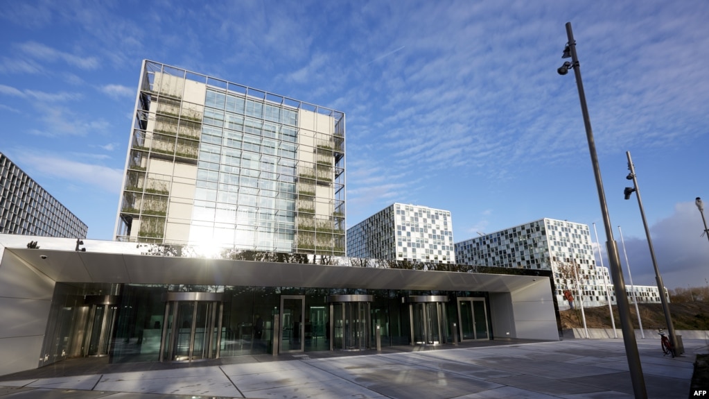 FILE - The building of the International Criminal Court (ICC) in The Hague, The Netherlands. 