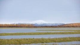 A view of the mountains from the Pleistocene Park nature reserve, outside the town of Chersky, Sakha (Yakutia) Republic, Russia, September 13, 2021. (REUTERS/Maxim Shemetov)
