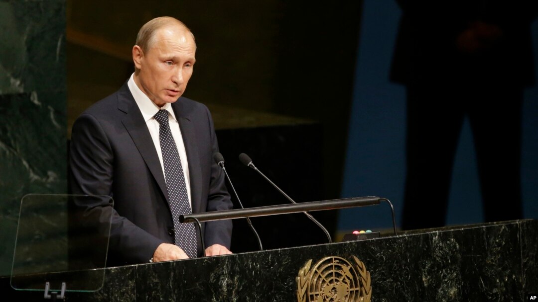 Ruski predsednik Vladimir Putin obraća se Generalnoj skupštini Ujedinjenih nacija