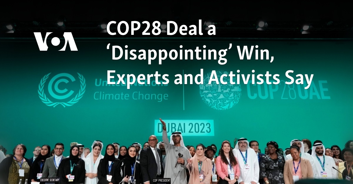 The CoP-28 deal left a major question out: Who will pay and for what?