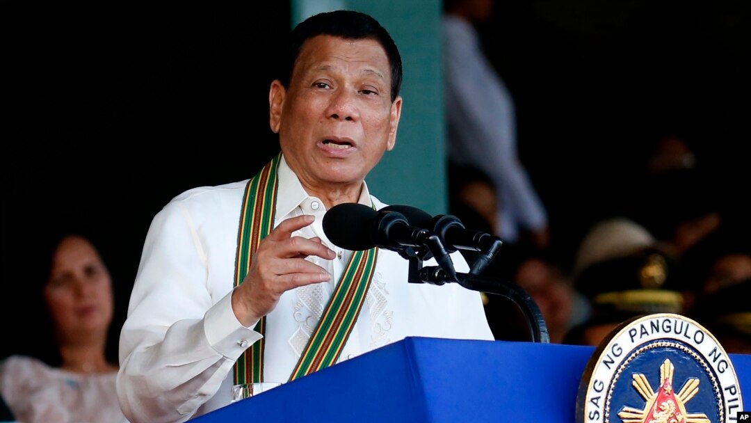 Tổng thống Philippines Rodrigo Duterte.