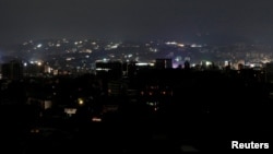 A general view during a blackout in Caracas, Venezuela, March 7, 2019. 