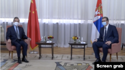 Ministar spoljnih poslova Kine Vang Ji i predsednik Srbije Aleksnadar Vučić