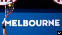 A first-round match is played at the Australian Open tennis championships in Melbourne, Australia, Jan. 18, 2016. World tennis was rocked Monday by allegations that the game's authorities have failed to deal with widespread match-fixing.