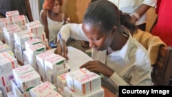 A worker sorting out HIV-AIDS Medicine. (File photo)