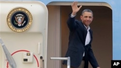 President Barack Obama sur Air Force One.(photo d'archives). 