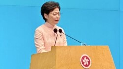 香港特首林鄭月娥多次強調，管治班子人事重組是”用人唯才”。 (美國之音湯惠芸）